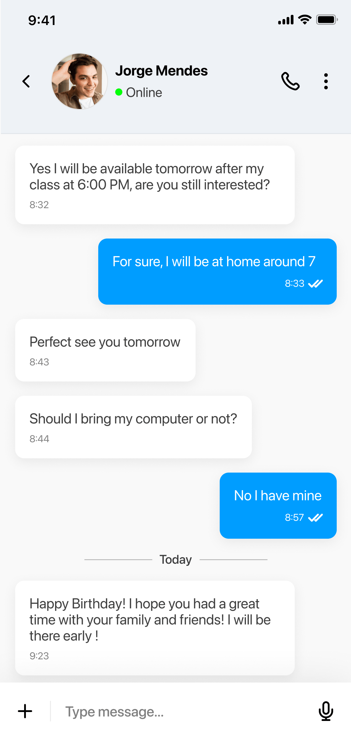 Chapplet chat screen