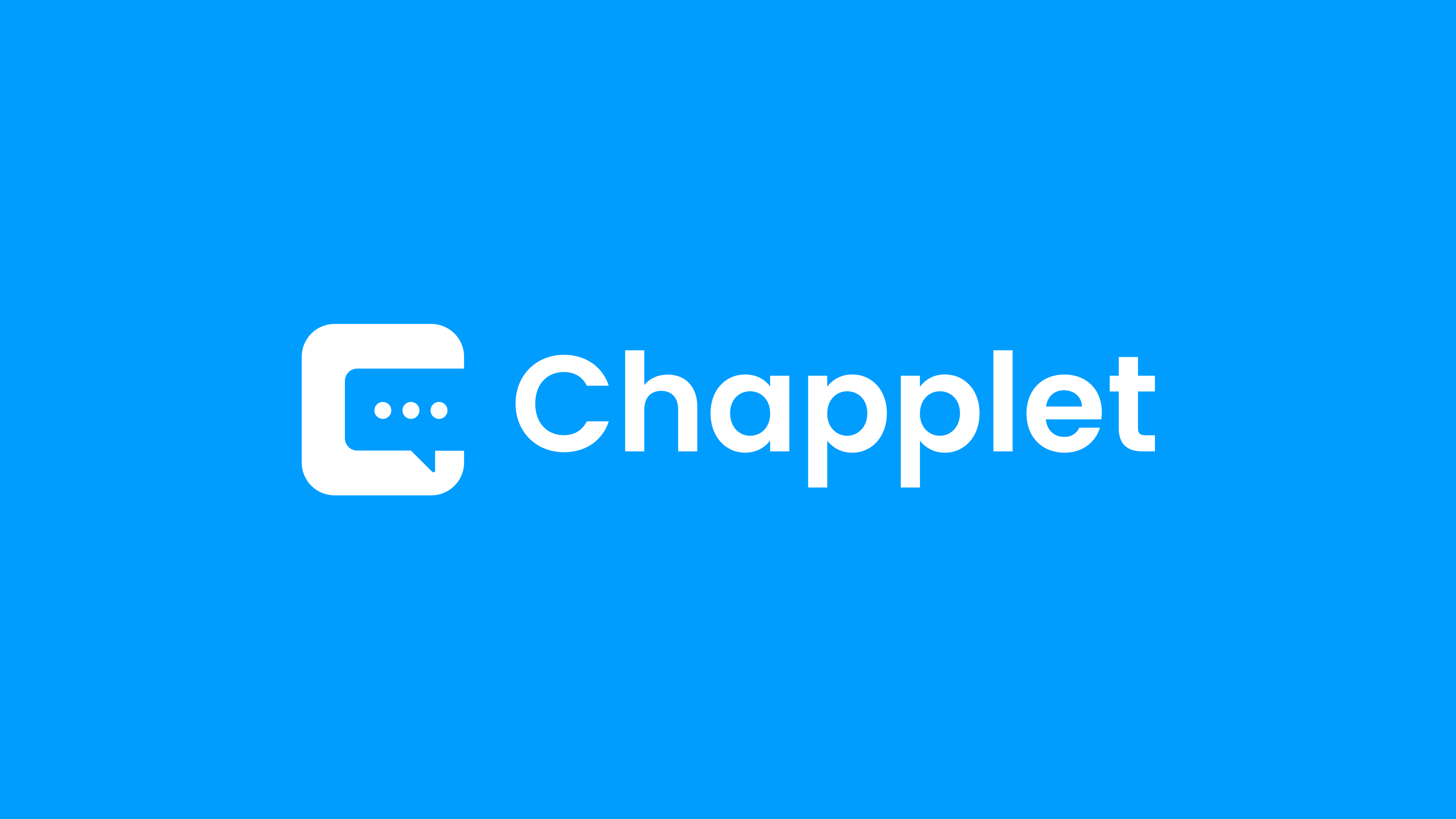 The Chapplet logo in white on its blue