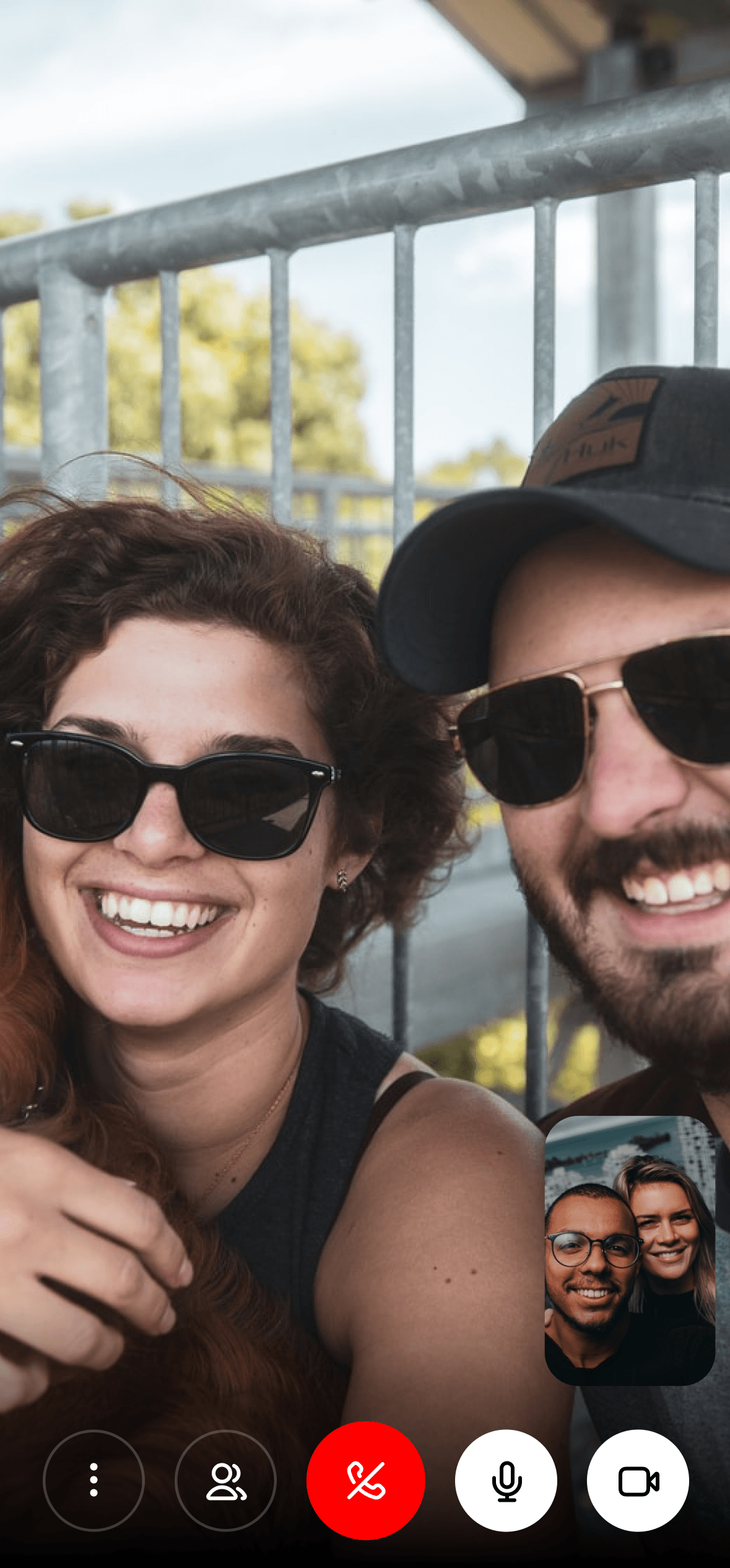 Chapplet video call screen