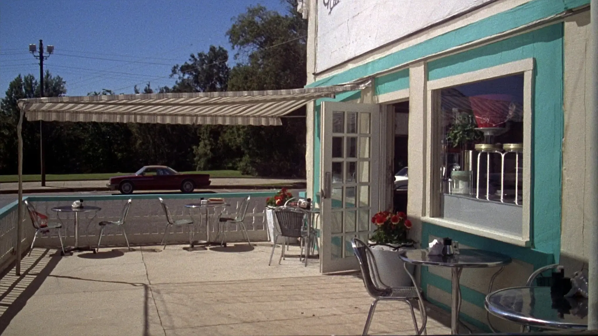 The coffee shop terrace